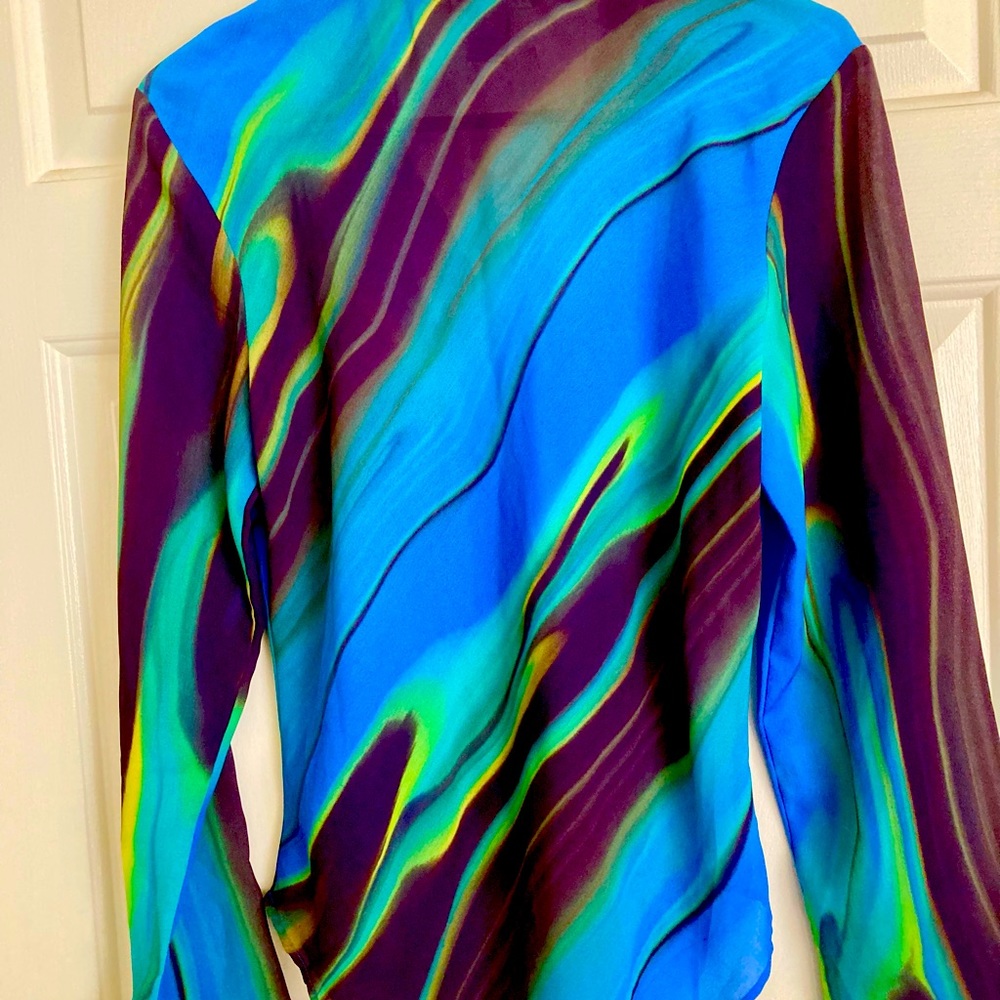 Vintage Express Juniors Sheer Top (M) - Picture 5 of 6
